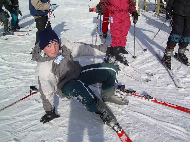 Pas facile le ski! N'est-ce pas Damien??